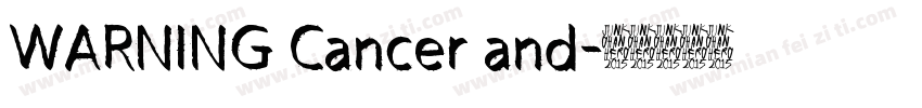 WARNING Cancer and字体转换
